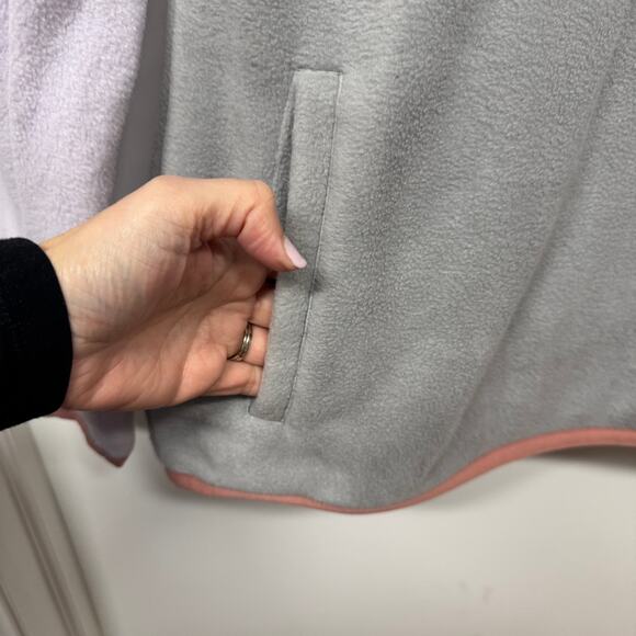Picture Organic Arcca 1/4 Snap Fleece Sweatshirt Gray Lavender Womens Size Large - Picture 3 of 12
